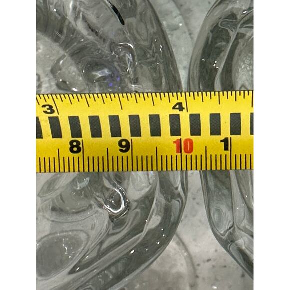 Set of 4 VTG Clear Glass Fluted Edge Ice Cream Glasses and Banana Split Dishes - Picture 6 of 6